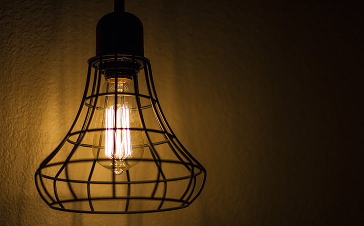 lys, idé, blog, væg, lampe, gamle, rustik