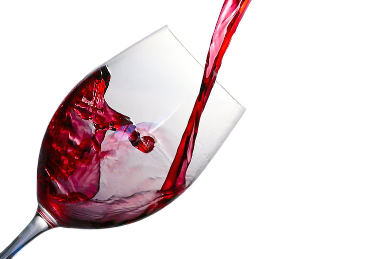 wine, splash, glass, red, alcohol, drink, liquid