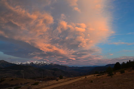 Пиренеи, направлению Boi taull, горы, Природа, пейзаж, небо, высокие горы