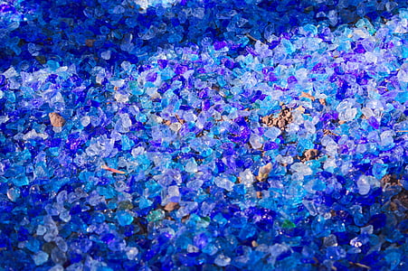 vidrio, azul, Color, jardín de rocalla