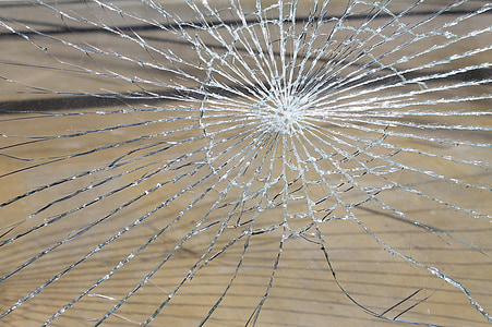 trencament de vidres, vidre, trencat, Divisor, fràgil, danys, pedra de