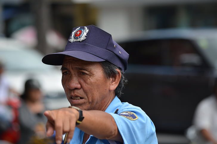 policía, Vietnam, Saigon