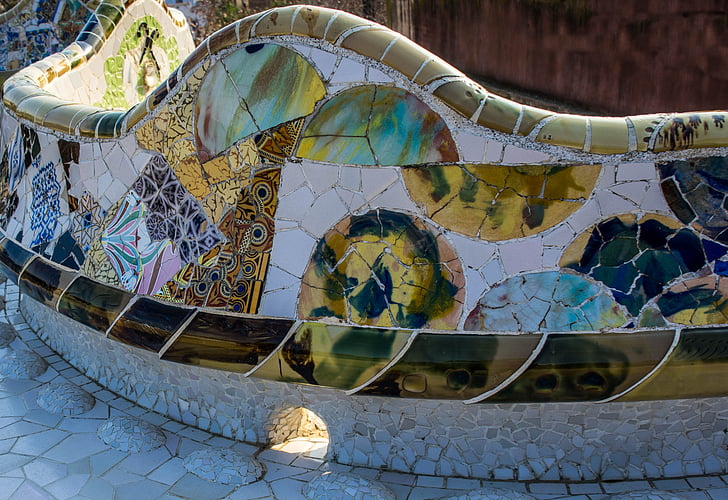 Gaudi, Parque Güell, arquitectura, Barcelona, España, Europa, punto de referencia