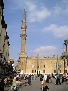 moskee, Islam, Arabisch, Egypte, het platform, Minaret, beroemde markt