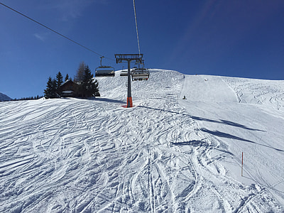 stok narciarski, śnieg, chłodny, jazda na nartach, Sporty zimowe, Austria, Lofer