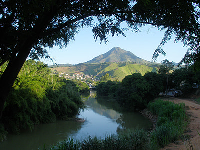 landschap, Rio, berg, natuur, Lake, scenics, buitenshuis