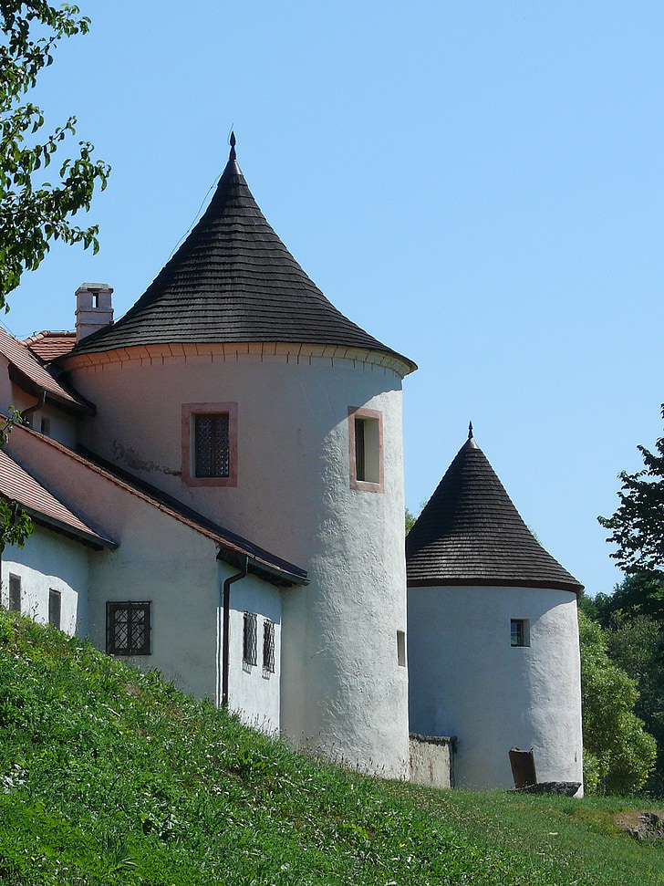 Castle, torony, épület, középkori, építészet, Landmark, Royal