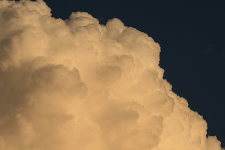 積雲, クラウド, クムルス ニンバス, ホワイト, 大規模です, 密です, 空