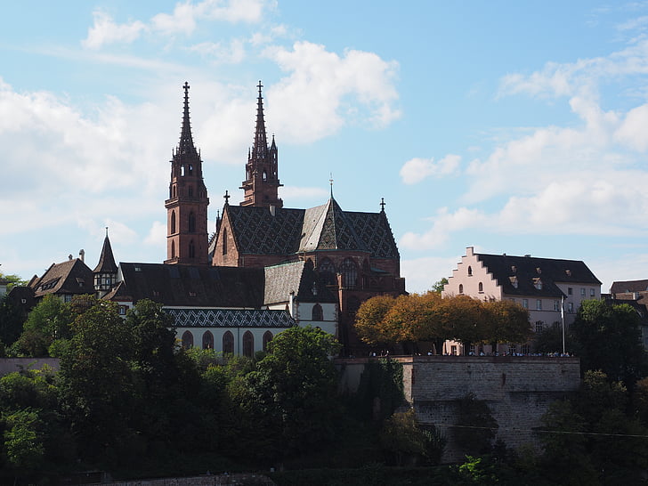 Basel Kathedraal, Münster, Basel, kerk, Huis van aanbidding, belangrijkste attractie, bezoekplaatsen