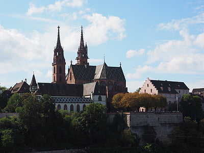 Bazelio katedrą, Miunsteris, Bazelio, bažnyčia, maldos namai, pagrindinis akcentas, Lankytinos vietos