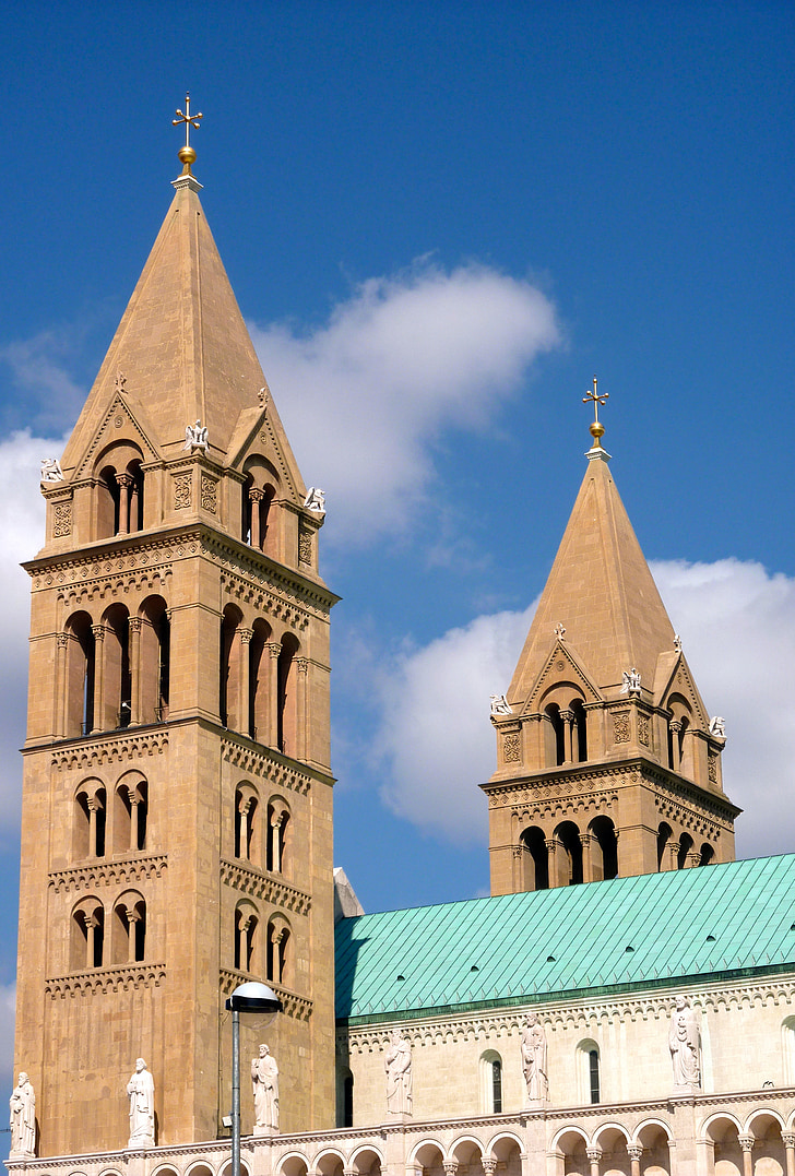 Hungary, Pecs, Dom, Nhà thờ, tháp, thành phố, năm nhà thờ