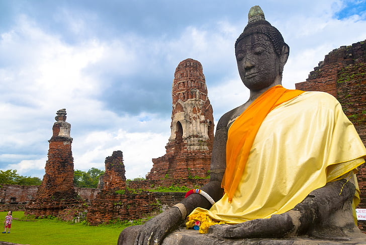 Azija, Tailandas, kelionės, malda, Ayuthaya