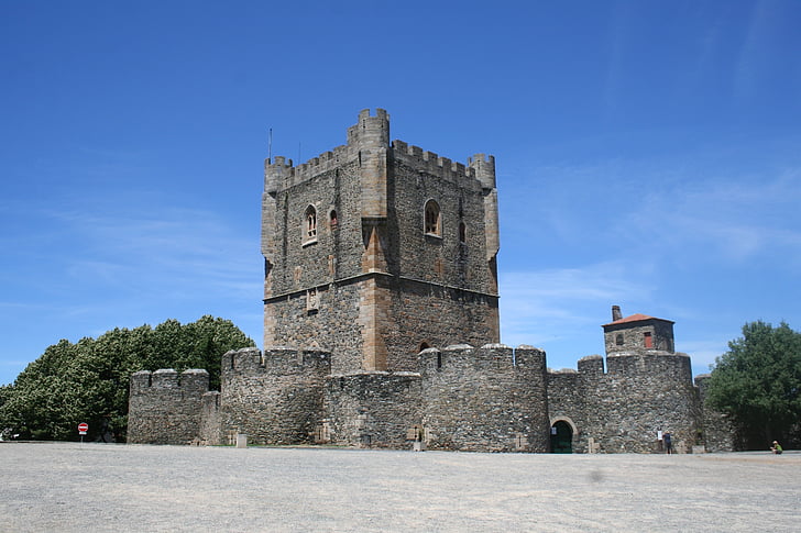 Portugal, Bragança, slott, Castle wall