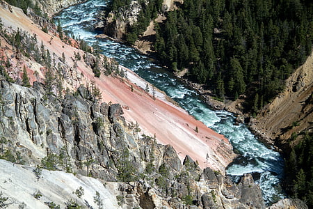 Jeloustouno nacionalinis parkas, Vajomingas, Jungtinės Amerikos Valstijos, Yellowstone upės, Yellowstone grand canyon