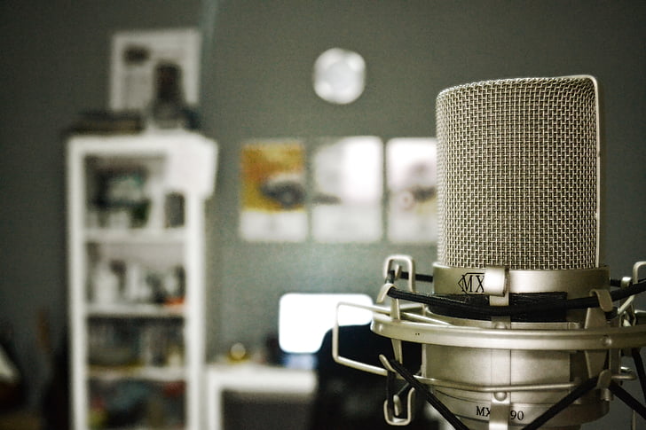 microphone, voice over, music, equipment