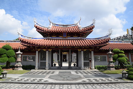 Singapour, temple chinois, pagode, architecture, religieux