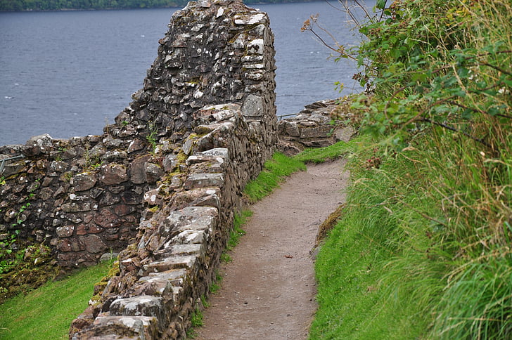 zrúcanine, hrad, ruiny, Škótsko