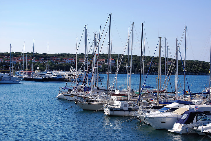 croatia, lake, sea, boat, harbor, boating