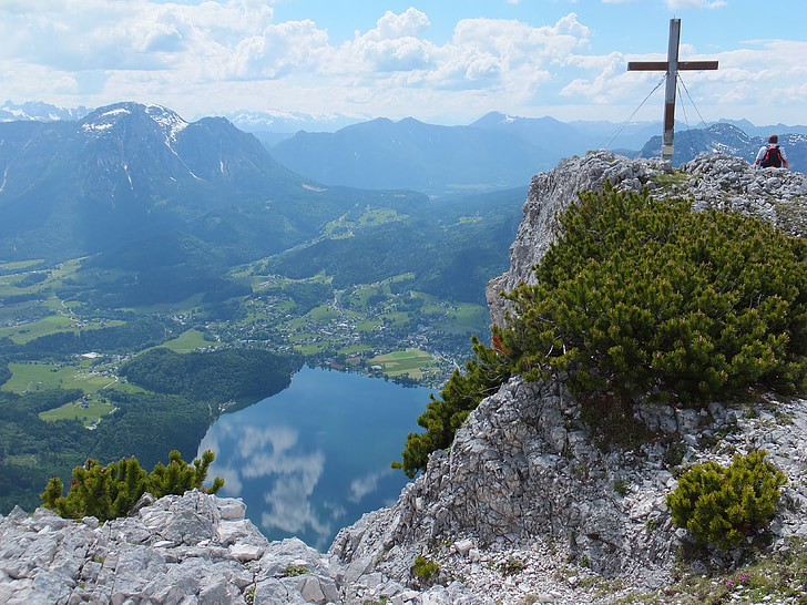 bergen, Österrike, Summit cross, Steiermark, Alpin