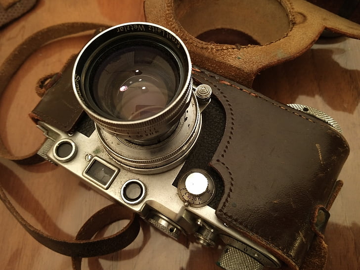 kamera, Vintage, retro, lama, teknologi, fotografi, kamera vintage