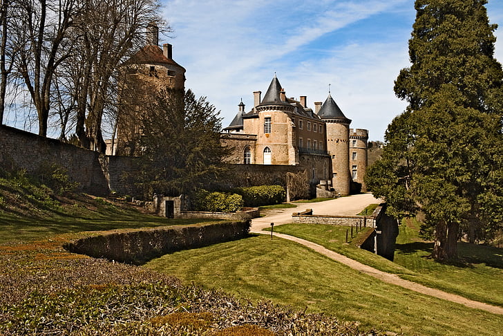 Castelo, chatelux, Yonne, Parque, Monumento, arquitetura, história
