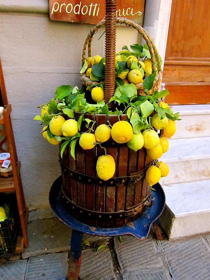 Италия, лимони, плодове, храна, жълто, цитрусови плодове, Италиански