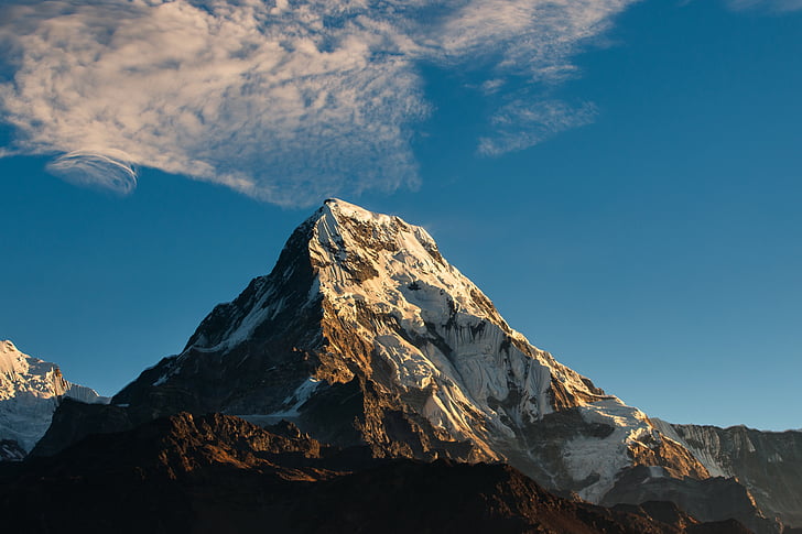 Annapurna, Himalaya, Gunung, pemandangan, Nepal, perjalanan, alam