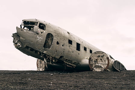 avião, se decomposto, avião, decadência, resistido, abandonado, aviação