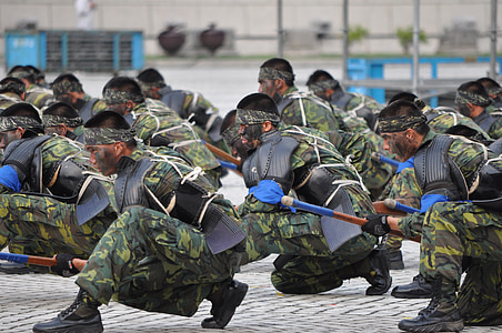 Soldat, Armee, Ciqiang Chirurgie, Leistung, Camouflage, Taiwan