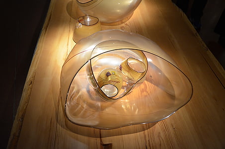 chihully, staklo, čaša na stolu, fantastičan, umjetnost
