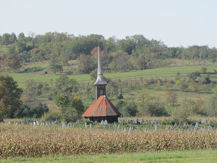 Iglesia, madera, Bihor, Transilvania, antiguo, Rumania