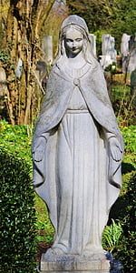 Statue, Heiligen, Abbildung, Religion, Skulptur, Steinfigur, Stein