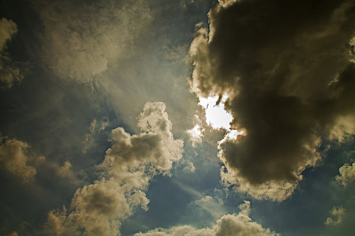 σύννεφα, φως, ουρανός, καιρικές συνθήκες, cloudscape, ηλιακό φως, φως της ημέρας