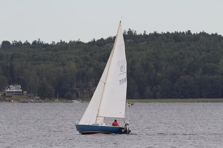 boat, sailboat, summer, sea, sailing, the stockholm archipelago, archipelago