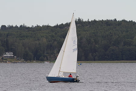 barca, barca a vela, estate, mare, barca a vela, l'arcipelago di Stoccolma, arcipelago