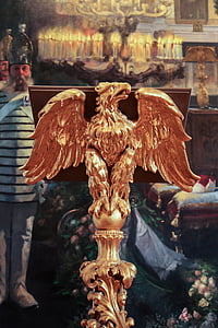 águia dourada, pódio, Russo, histórico, histórico, Monumento, escultura