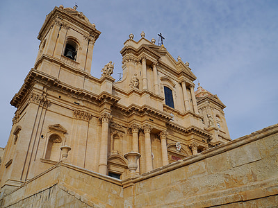 Sicilija, noto, baročno cerkev, baročni, Val di noto, svetovne dediščine, poznega baroka
