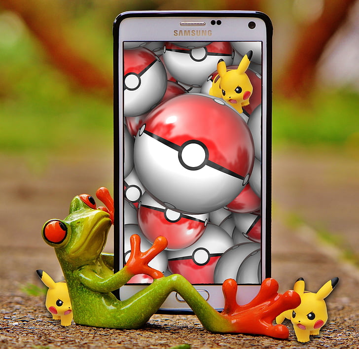 Pokemon, Pokemon aller, jouer, smartphone, téléphone mobile, virtuel, chasse