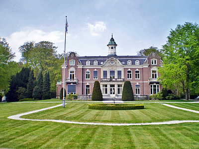 netherlands, palace, mansion, architecture, estate, grounds, summer
