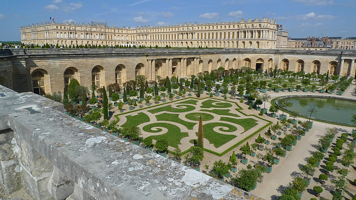 Versailles, Palace, trädgårdar, formella, Frankrike, Franska, Heritage