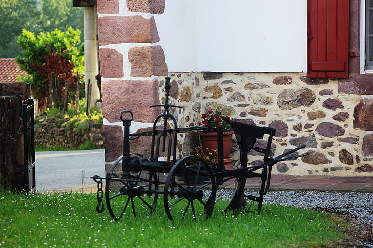 voziček, voli, vrt, Baskija