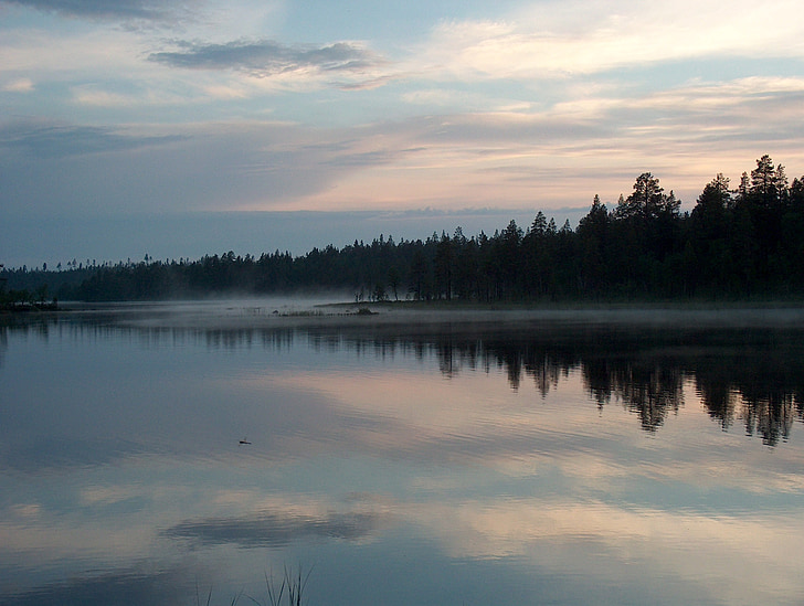 finland, lake, nature, water, landscape, silent, scandinavia