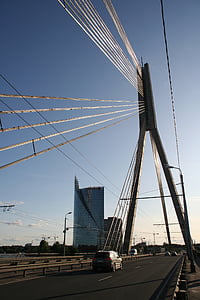 Letônia, Riga, ponte