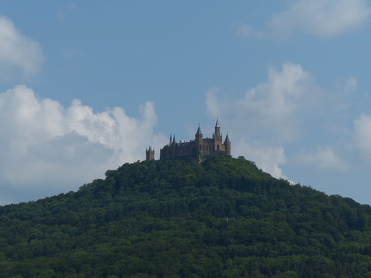 Hohenzollern, Zamek Hohenzollern, Zamek, góry, rodowego zamku, Dom Cesarskiego Rodu Hohenzollernów, Badenia Wirtembergia