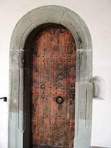 教会, 改革, ドア, 成形ボックス, 砂の石, sakristai, 木材