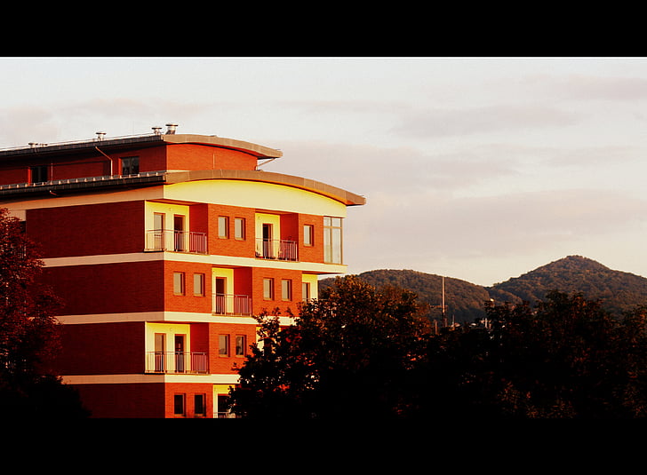 house, balcony, roof