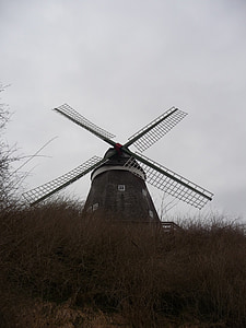 windmill, building, mill, wing, historically, sky, old mill