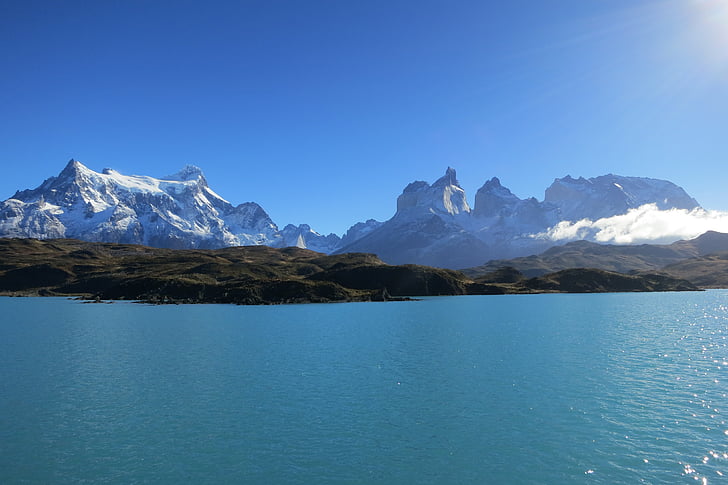 Torres del paine, Patagonia, vatten, sjön, floden, havet, Ocean