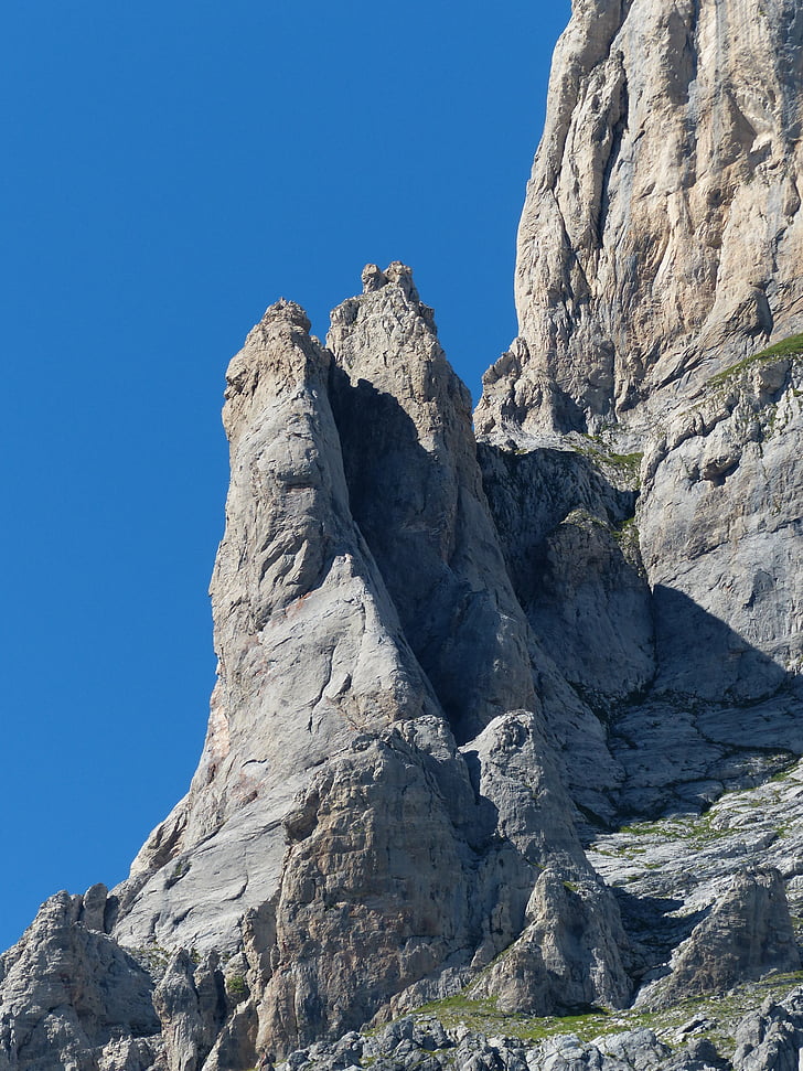 bricchi neri, Rock neuloja, pyramidi rock, vuoret, huippukokous, Rock, Ligurian Alpit