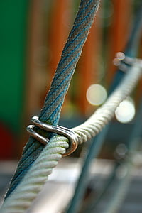 cuerda, alambre, se unen, conectar, bloqueado, enlace, bordillo
